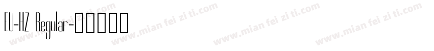 EU-HZ Regular字体转换